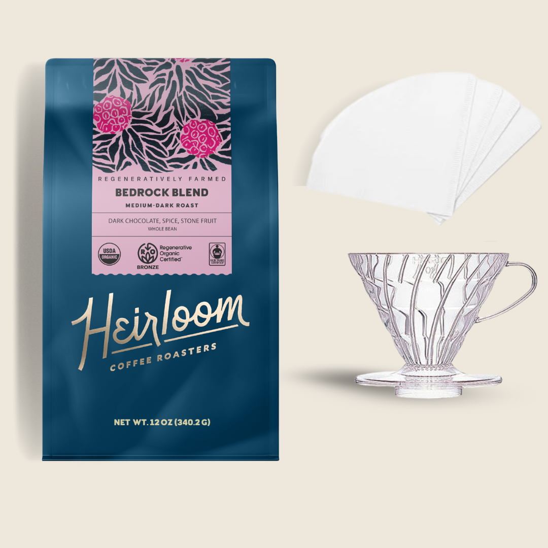Bedrock Blend Pourover Kit - Heirloom Coffee Roasters