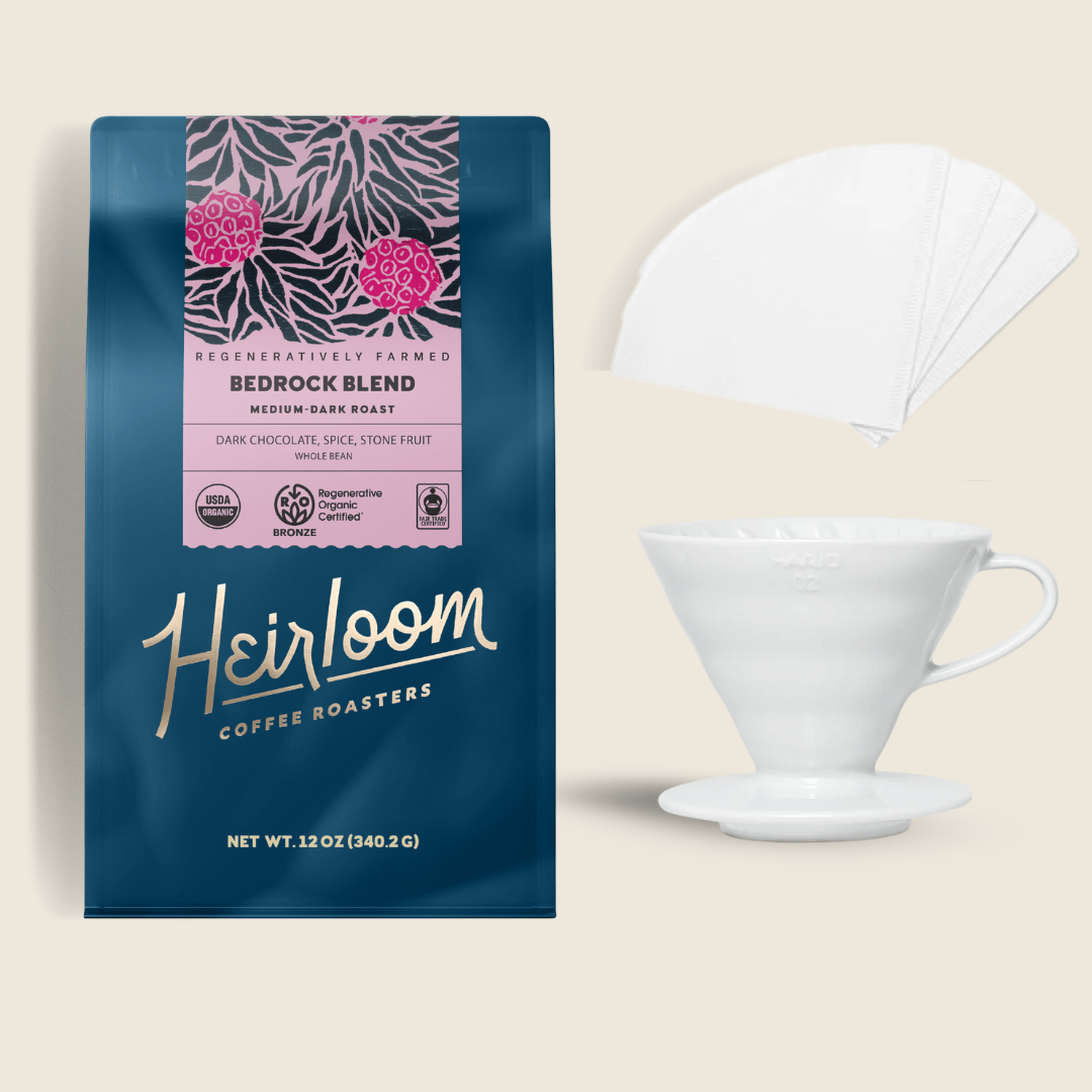 Bedrock Blend Pourover Kit - Heirloom Coffee Roasters