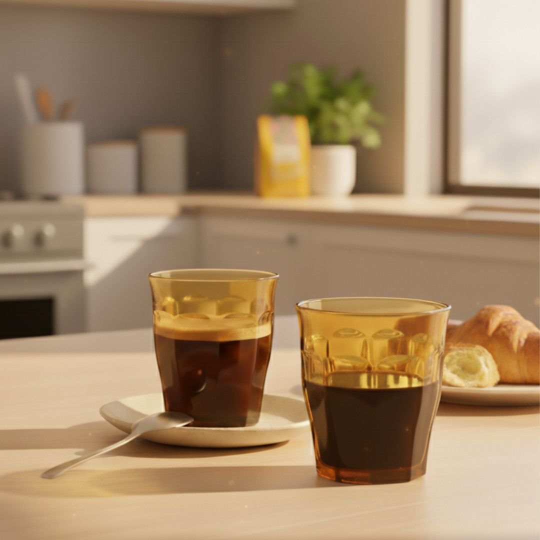 Le Picardie® Glass Hot Coffee Tumblers Set of 4