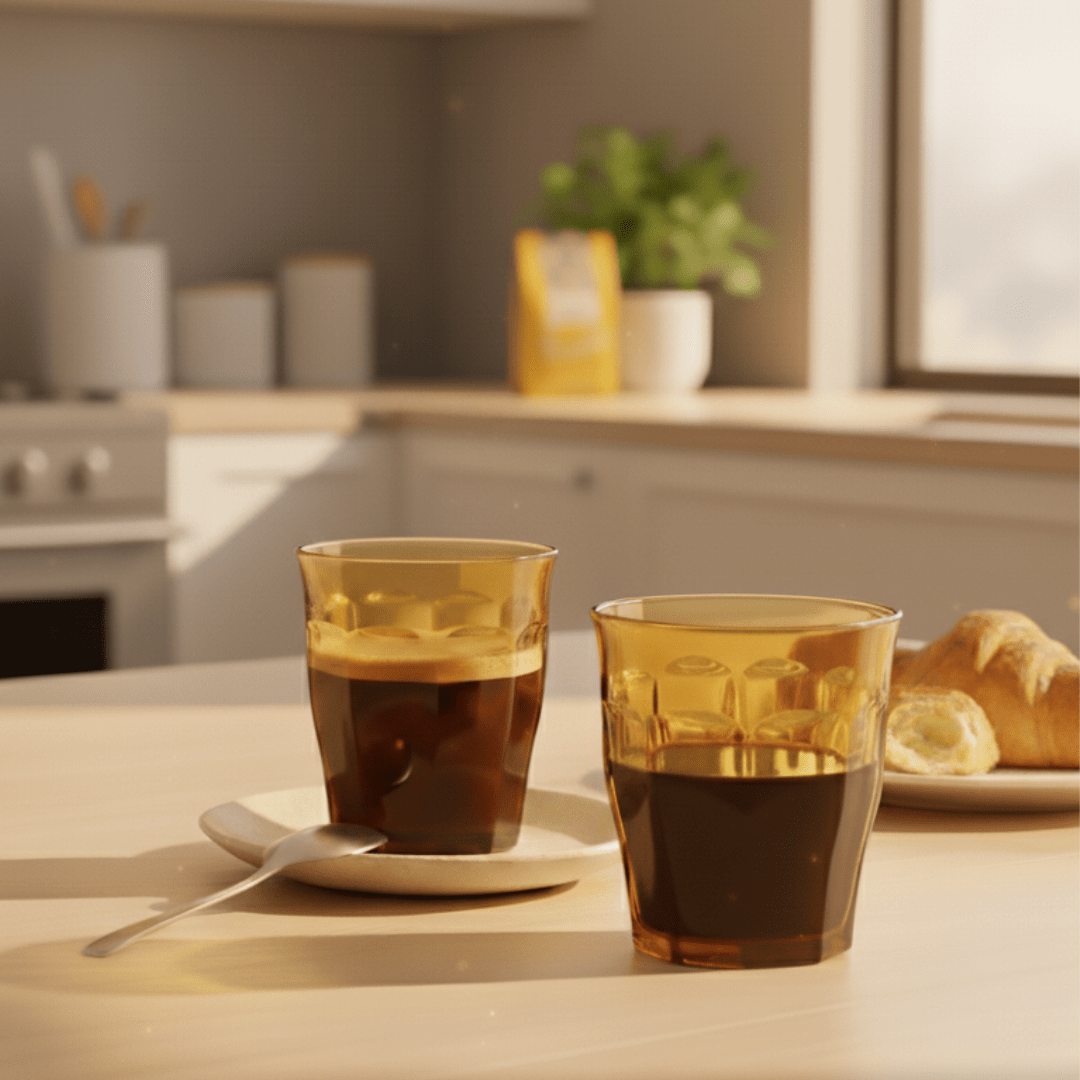 Le Picardie® Glass Hot Coffee Tumblers Set of 4 - Heirloom Coffee Roasters