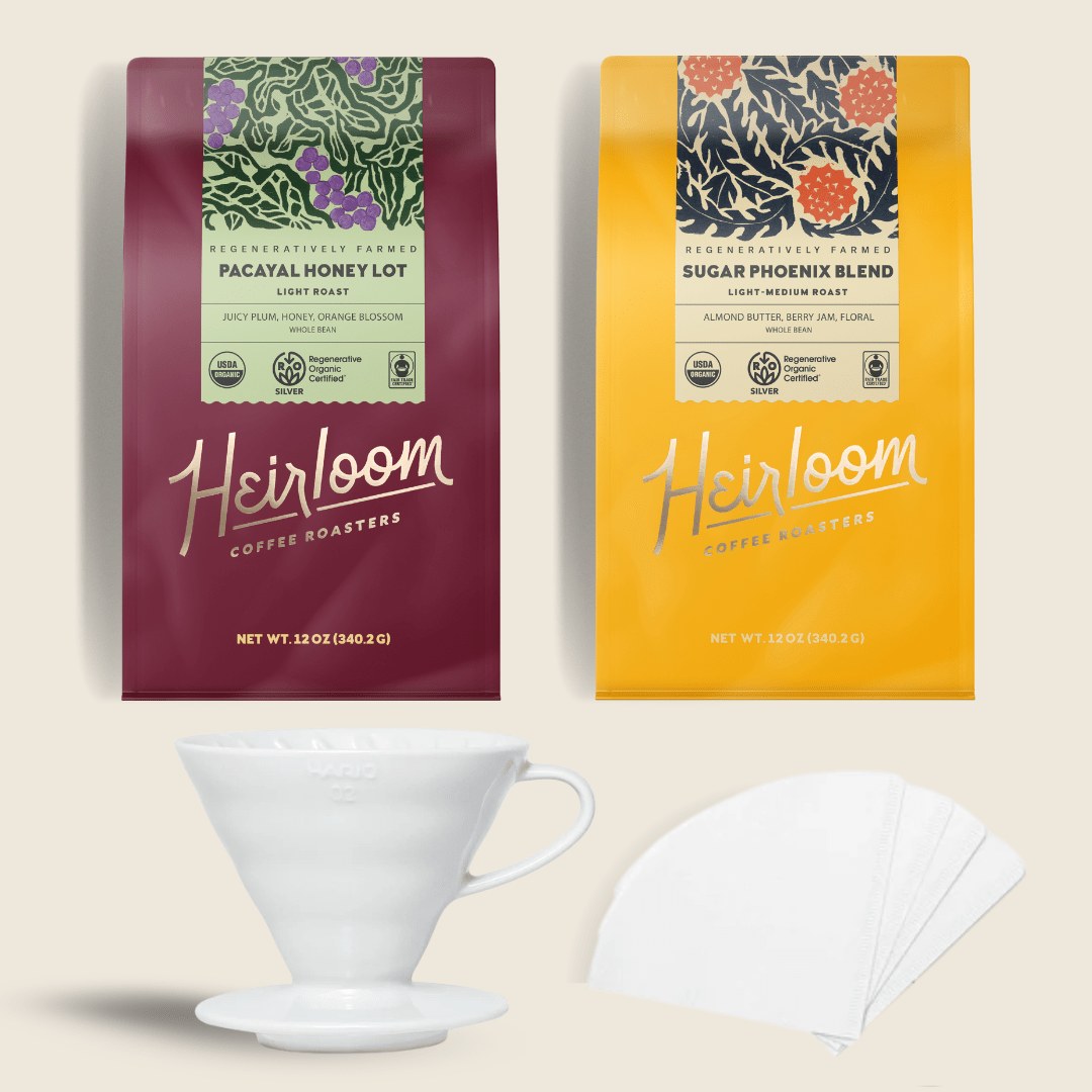 Pacayal and Sugar Phoenix + Pourover Kit - Heirloom Coffee Roasters