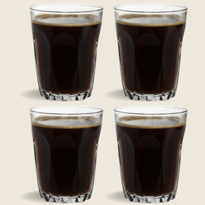 Provence® Glass Hot Coffee Tumblers Set of 4 - Heirloom Coffee Roasters